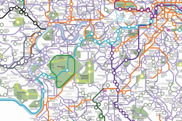 Image for New free London Underground map helps cyclists to discover the city’s green spaces 