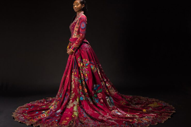 Image for The world in a dress: the project with 1.5 billion stitches