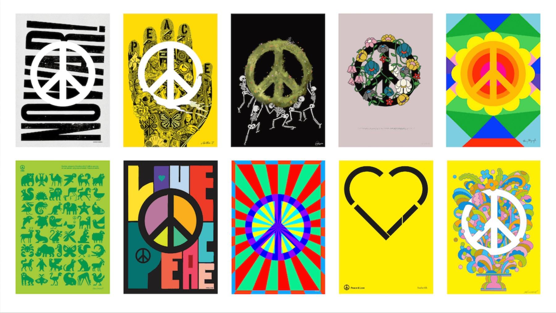 Image for ‘A common vision for a world without war’: artists redesign the iconic peace symbol