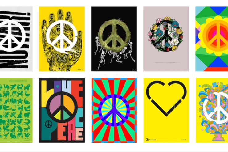 Image for ‘A common vision for a world without war’: artists redesign the iconic peace symbol